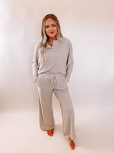 Load image into Gallery viewer, Oatmeal Henley Lounge Set
